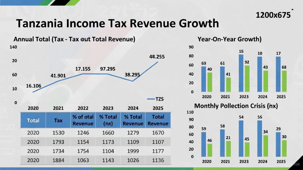 Tanzania’s Income Tax Revenue Shows 57% Growth and Rising Fiscal Dependency from 2020–2025 but Faces Serious Threats from the 2026 Political Crisis