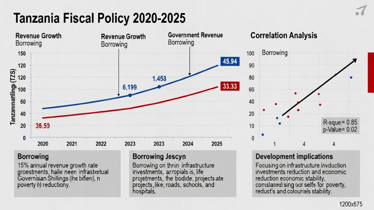 Tanzania's fiscal policy from 2020 to 2025 focuses on managing revenue growth and borrowing to support sustainable development