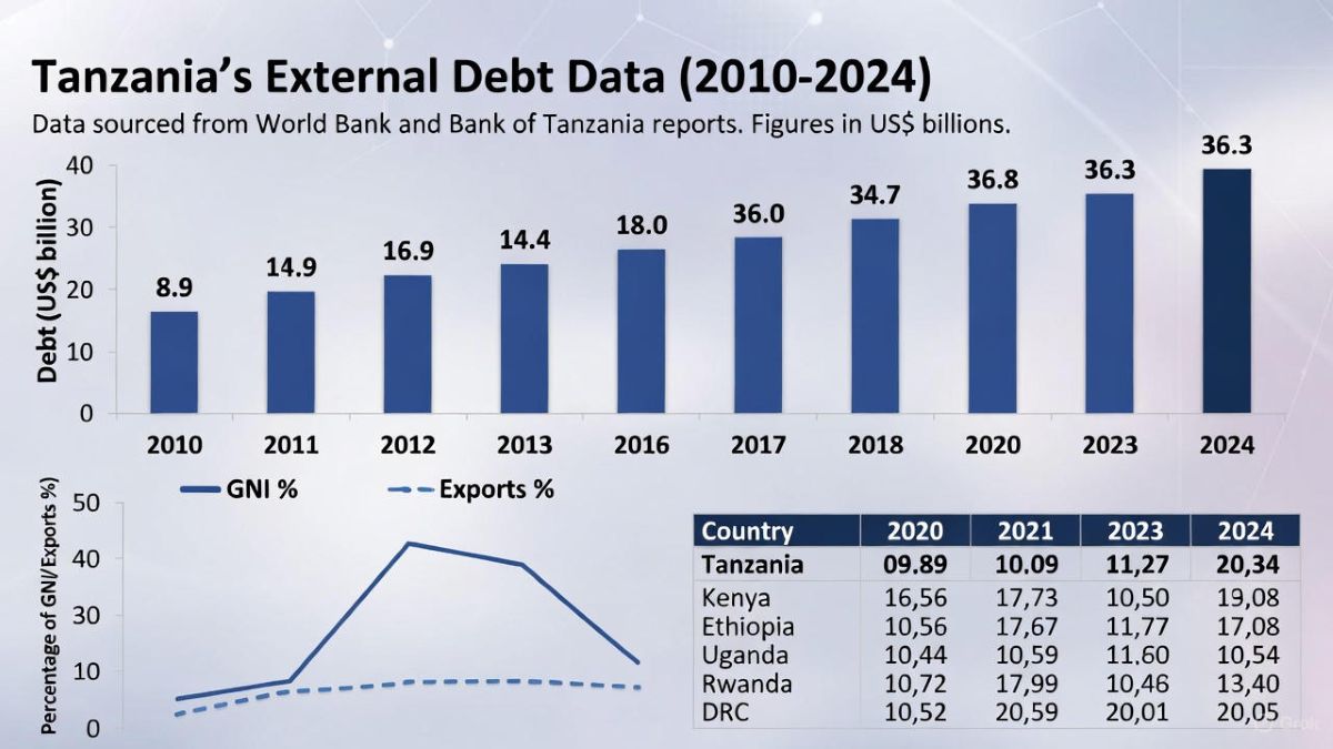 Tanzania’s external debt has expanded rapidly
